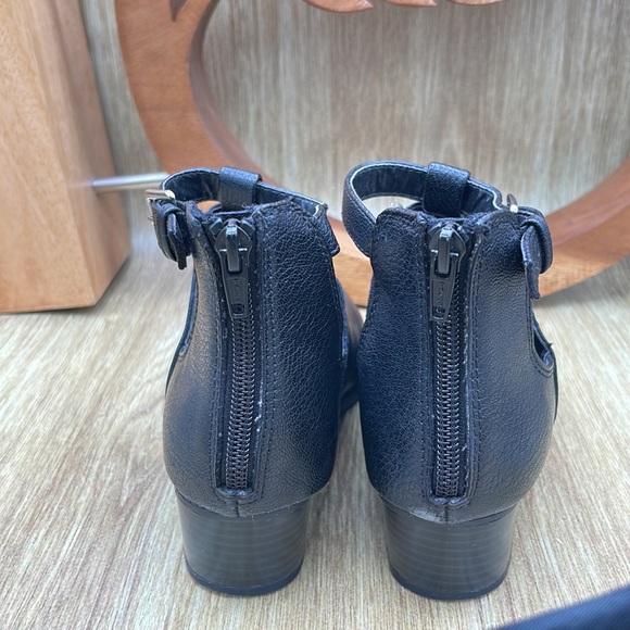 LC LAUREN CONRAD Faux Leather Ankle Strap Booties - 7 (Black) - Picture 4 of 9